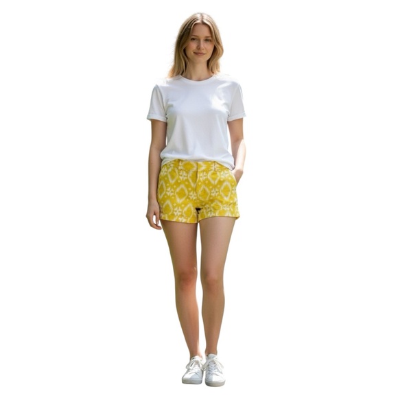 Banana Republic Pants - BANANA REPUBLIC Women’s Ryan Fit Linen Blend Yellow Shorts size 6